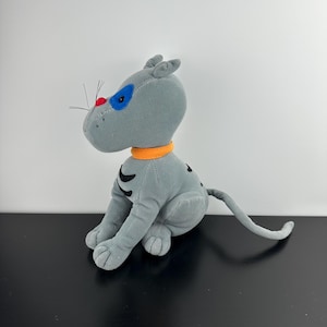 Caillou Gilbert katt plyschgosedjur 25 cm PBS Cinar vintage TV-program för barn tecknad