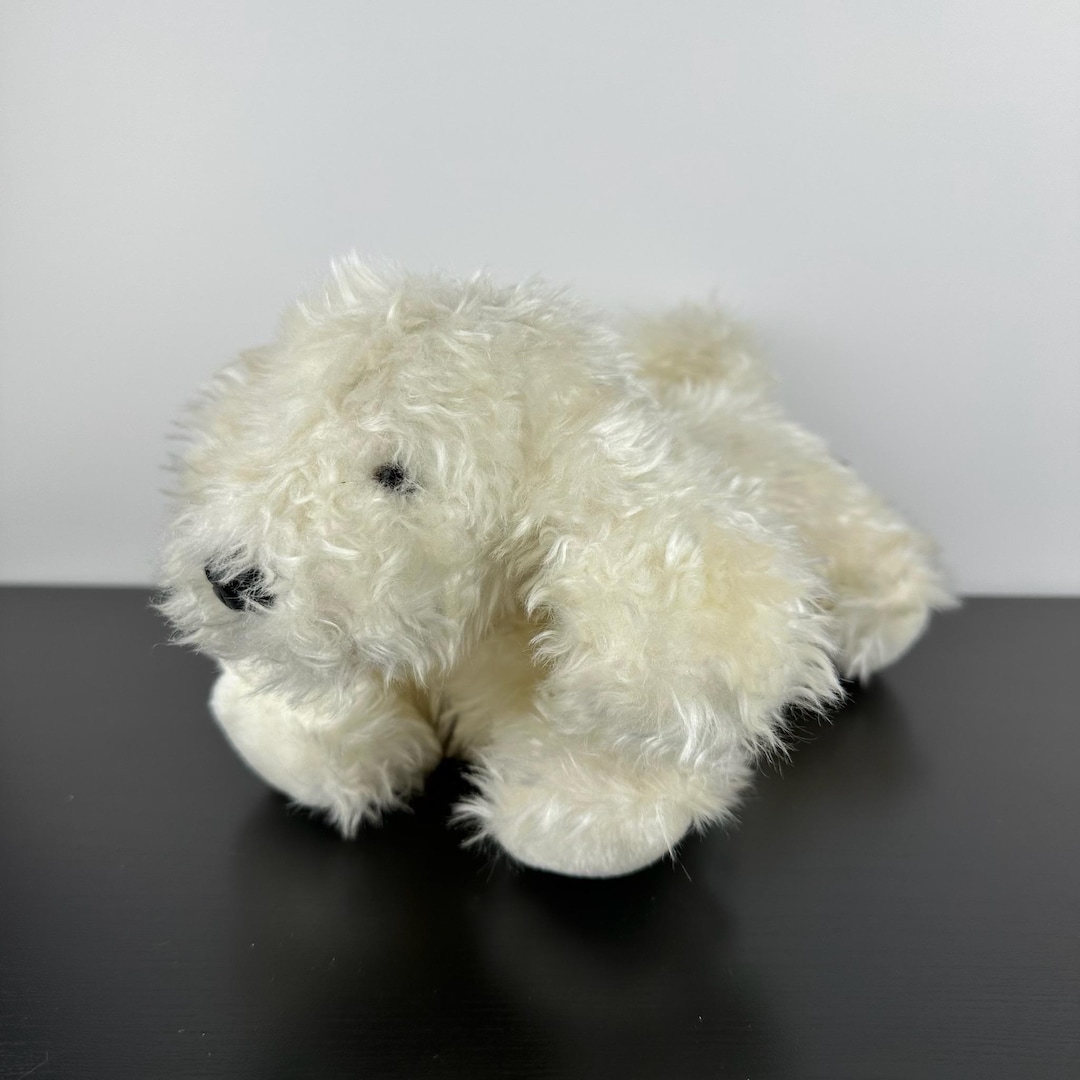 Gund Rare 1990 Vintage White Puppy Dog 9” Plush Stuffed Animal ...