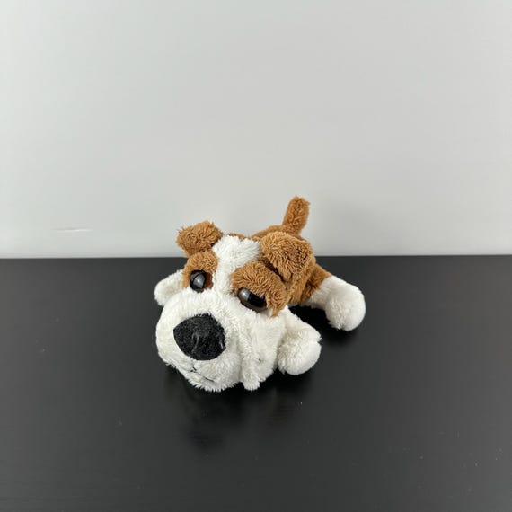 Russ Berrie Brimble Brown White Boxer Bulldog Lil Peepers Puppy
