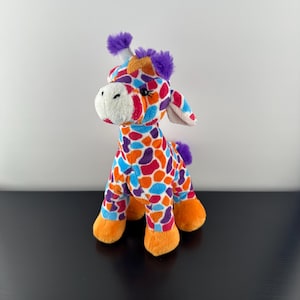 Ganz Webkinz Sunset Giraffe Plush Stuffed Animal Toy HM674 11" Vintage Collectible No Code