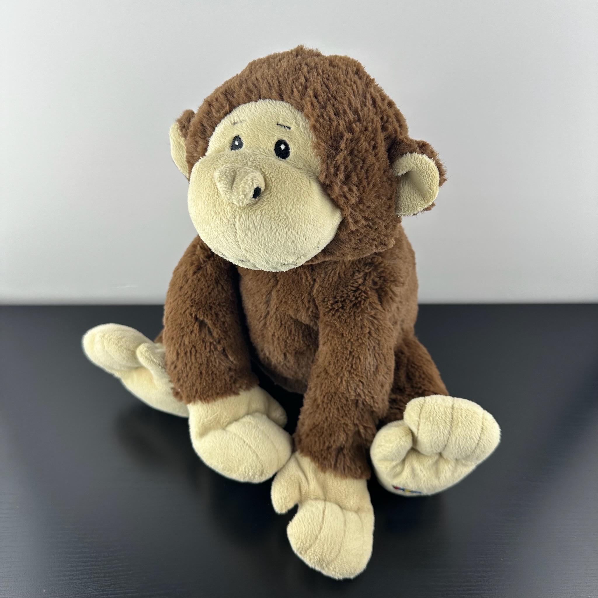 Ganz Webkinz JR Brown Monkey 12” WJ103 No Code Plush Stuffed