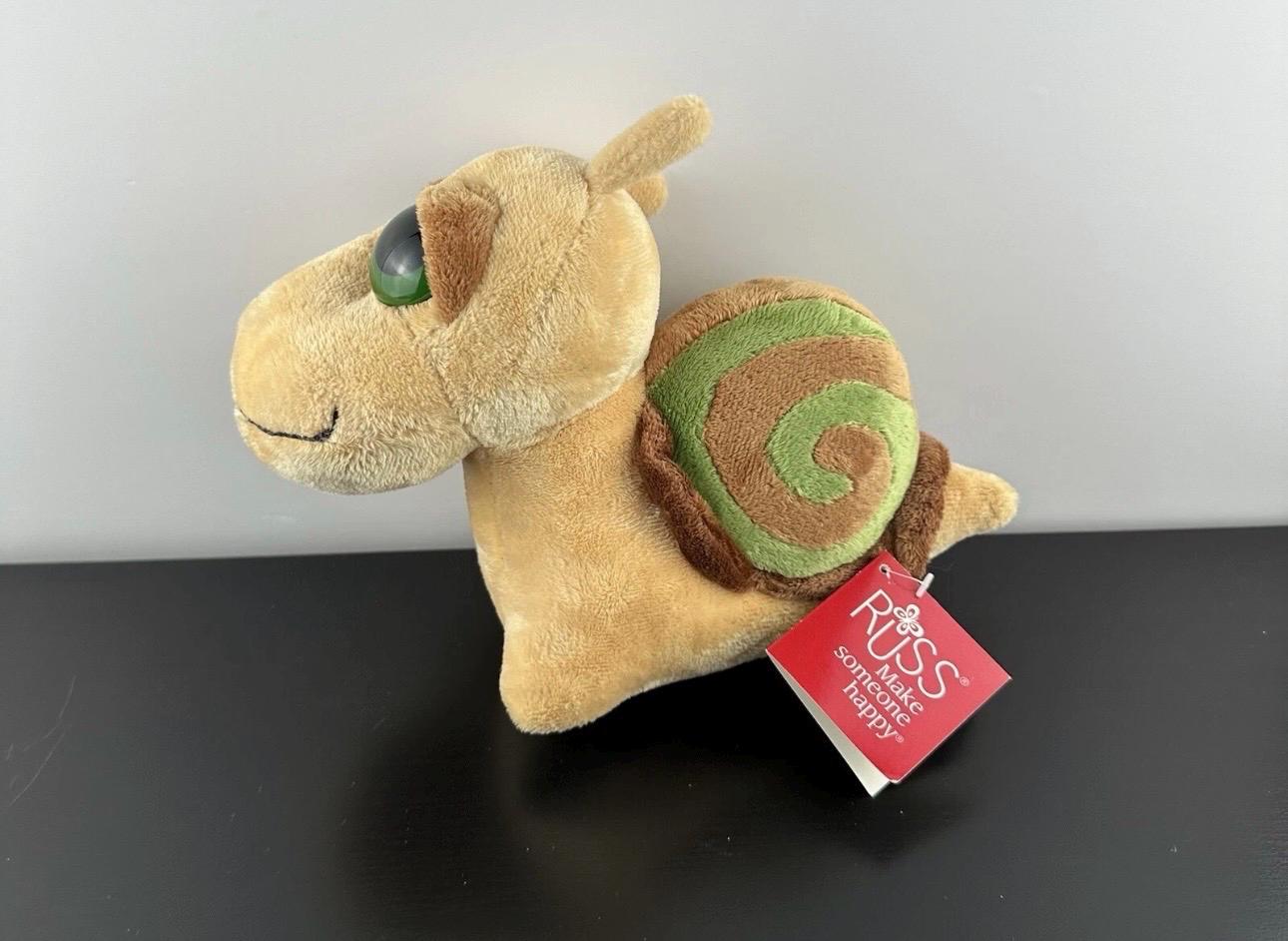 Russ Berrie Lil Peepers Slow Snail 9” *PLEASE READ* Big Eyes Brown