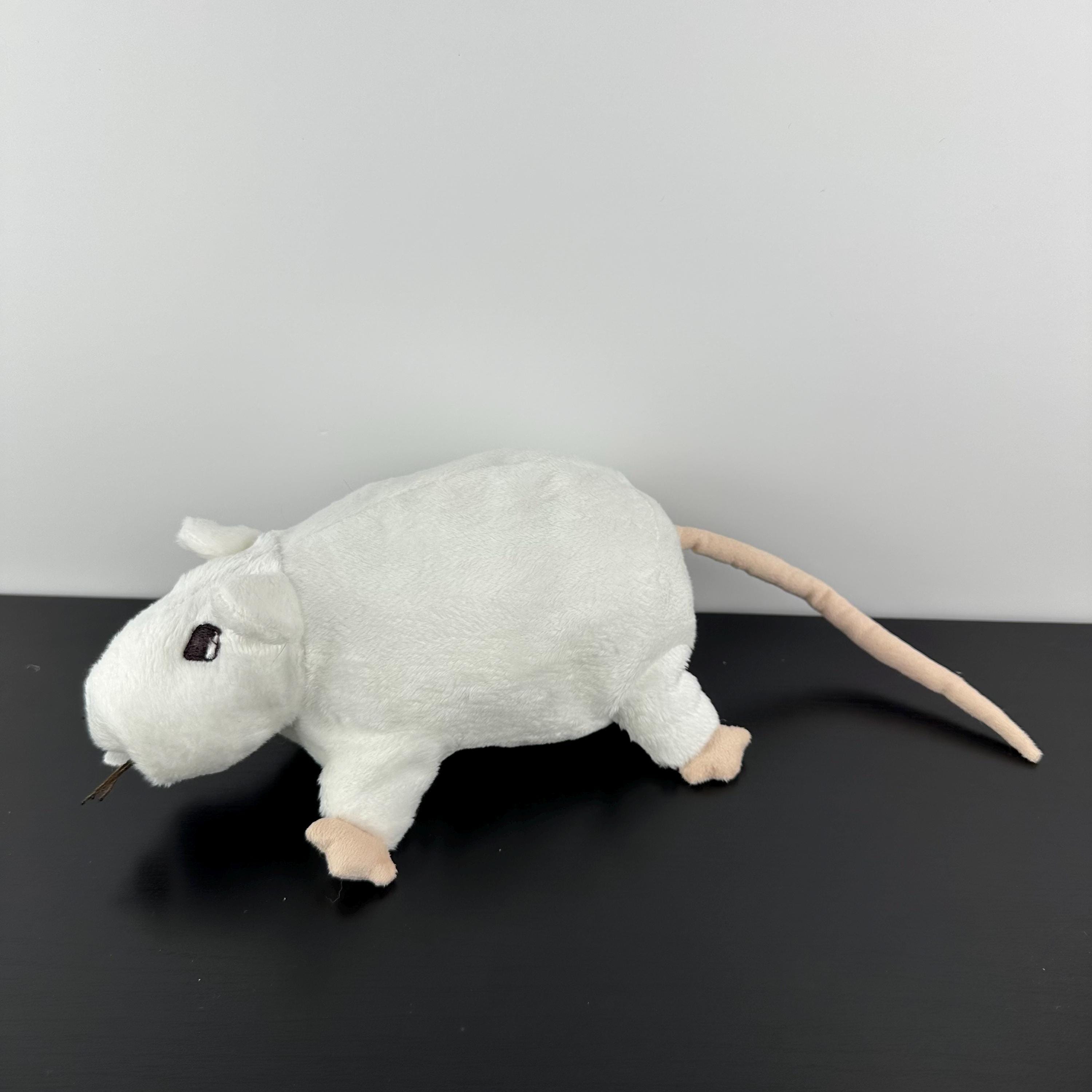 IKEA ぬいぐるみ ホワイト Minnen Ratta ネズミ げっ歯類 ぬいぐるみ