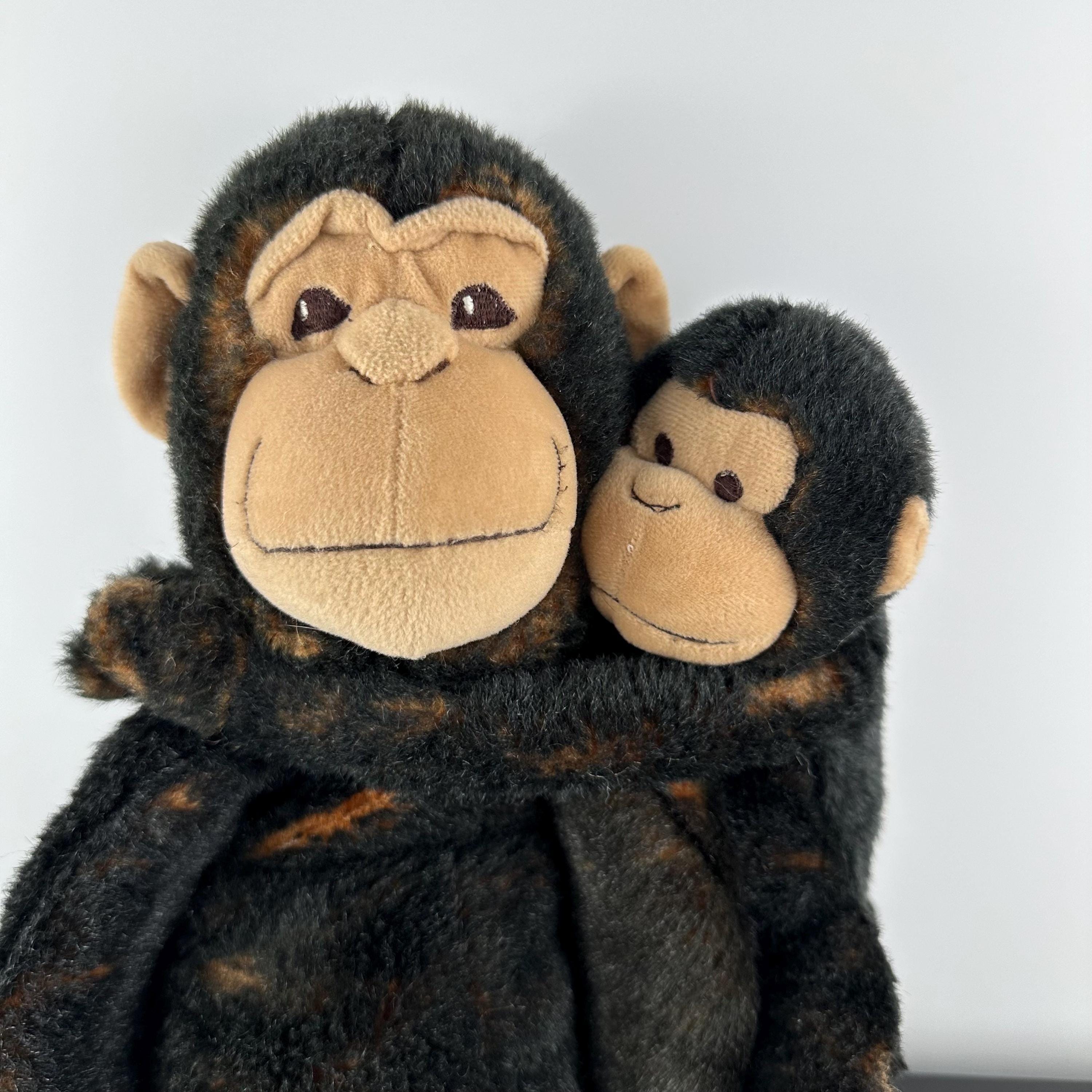 IKEA Klappar モンキーママとベビーぬいぐるみ ブラック ブラウン 22