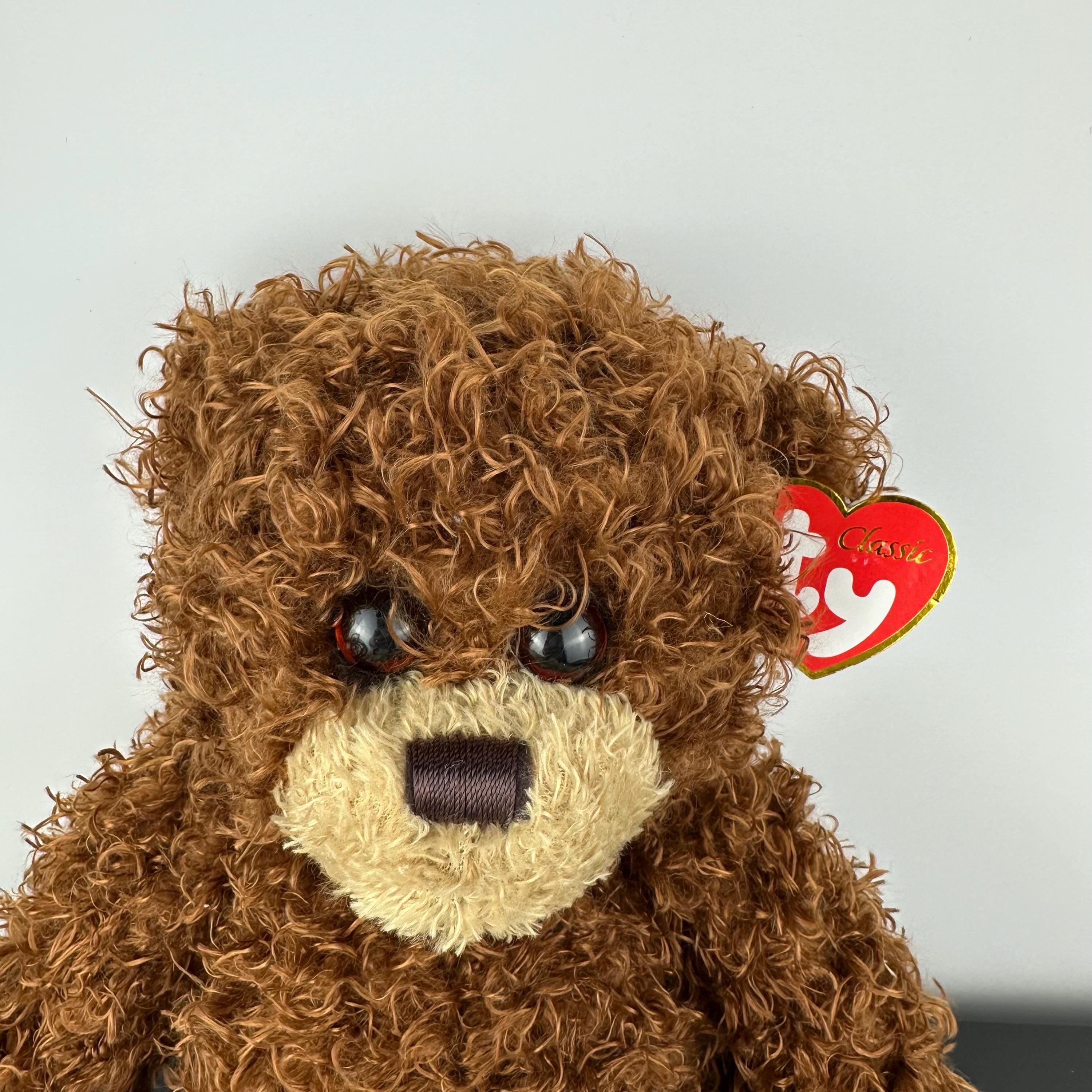 【thehighlights】'bot' teddy brown TY Classics Shaggy Curly Brown Teddy Bear 12” Classic Plush