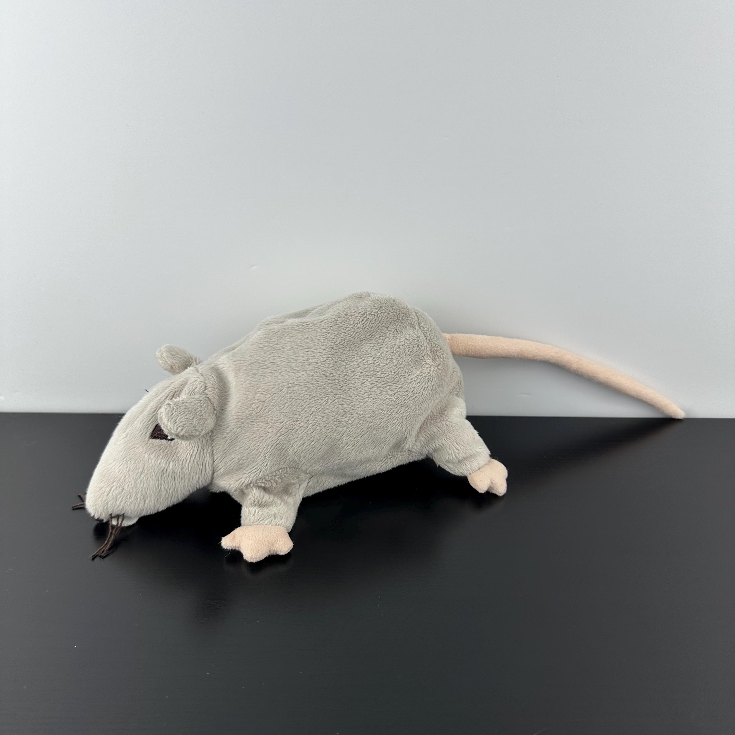 IKEA ぬいぐるみ グレー ミンネン ラッタ ネズミ げっ歯類 ぬいぐるみ