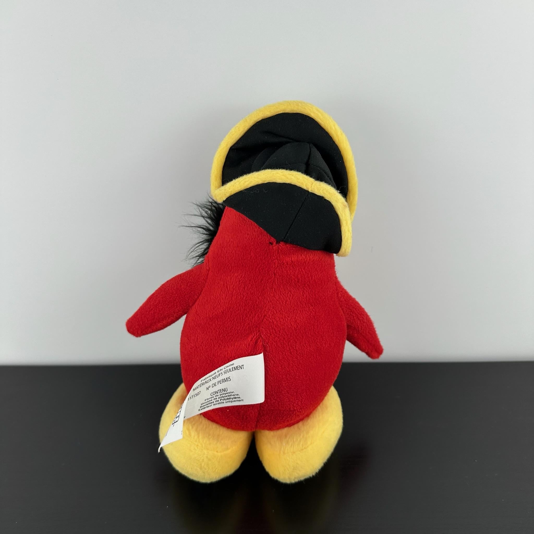 Club Penguin Rare Captain Rockhopper 8.5” Red White Plush Stuffed