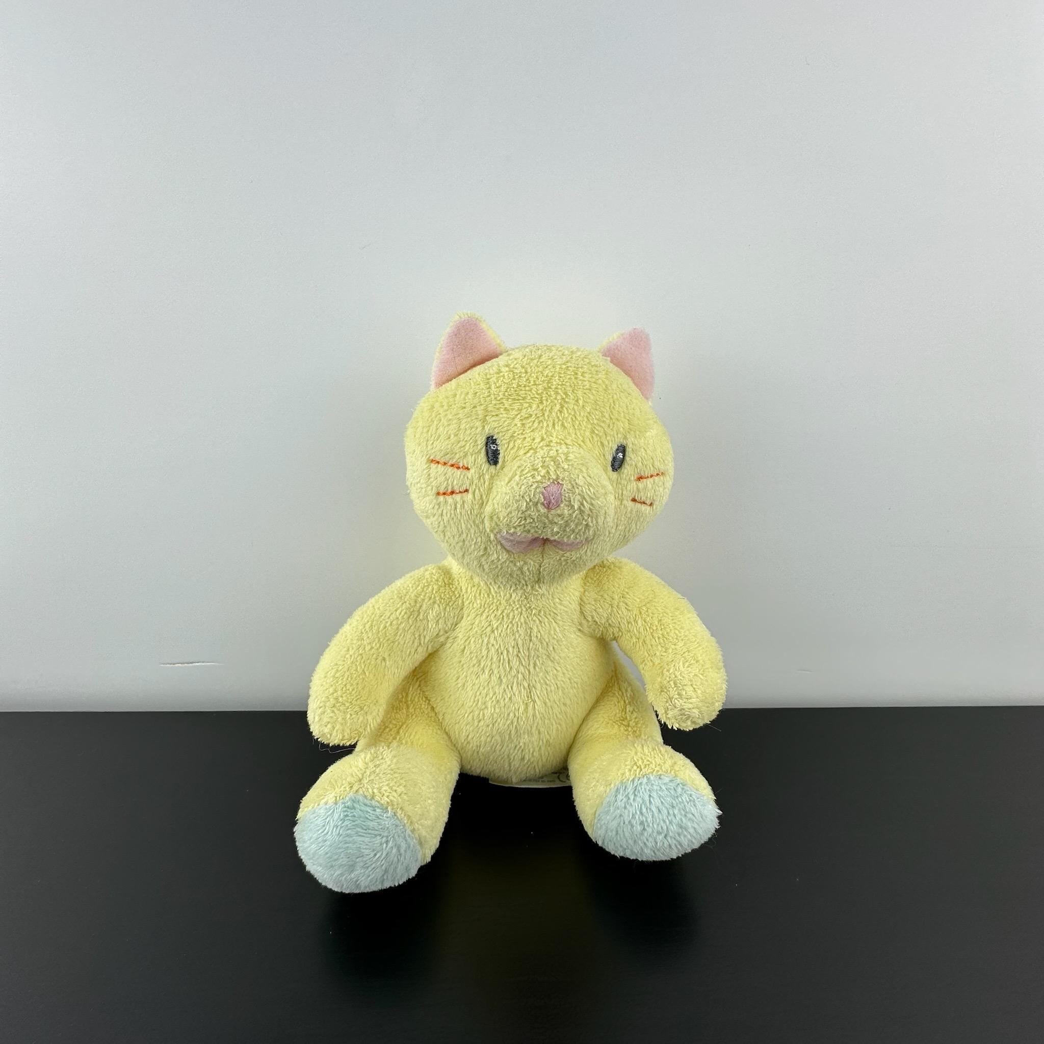 Russ Berrie Babies Love to Learn Kitty 6” Pastel Yellow Pink Blue
