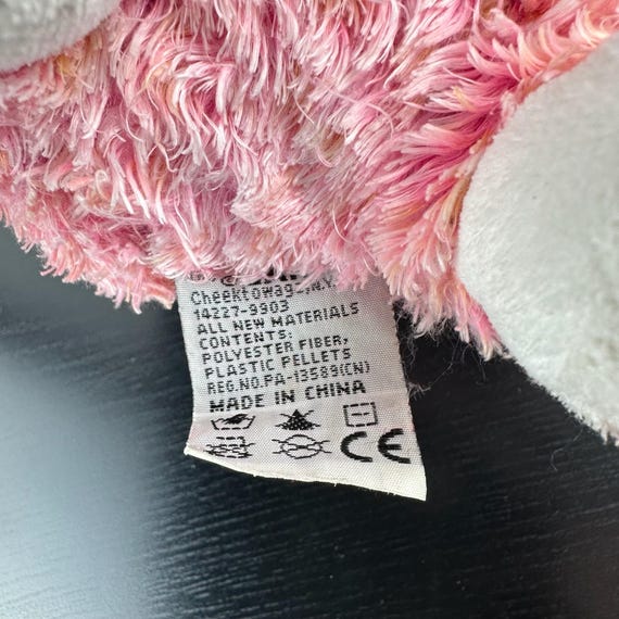 Ganz Webkinz Cheeky Bunny Rabbit Pink Nose HM706 8” Plush