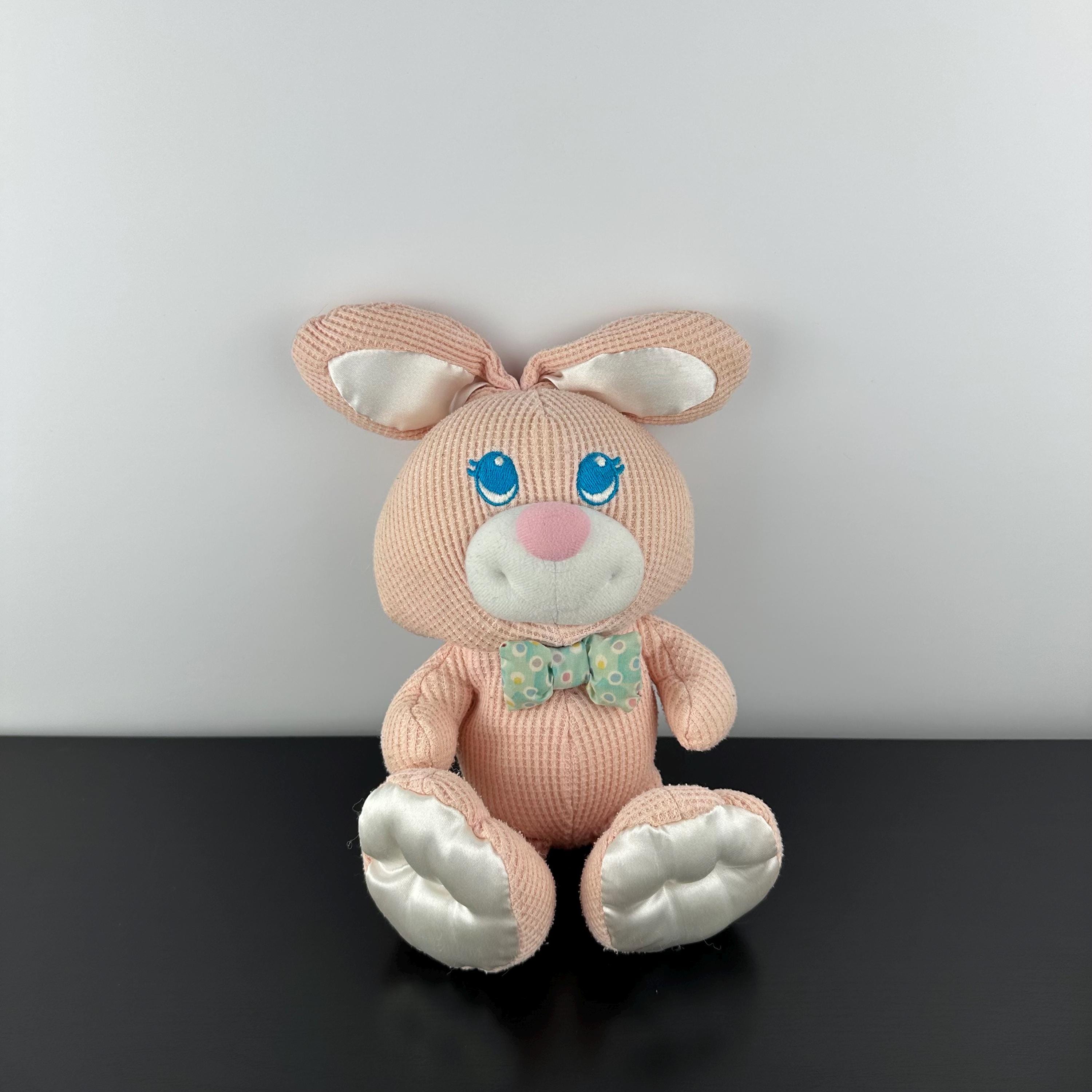 Vintage 1994 Fisher-price Cozies Pink Bunny Rabbit Thermal Waffle
