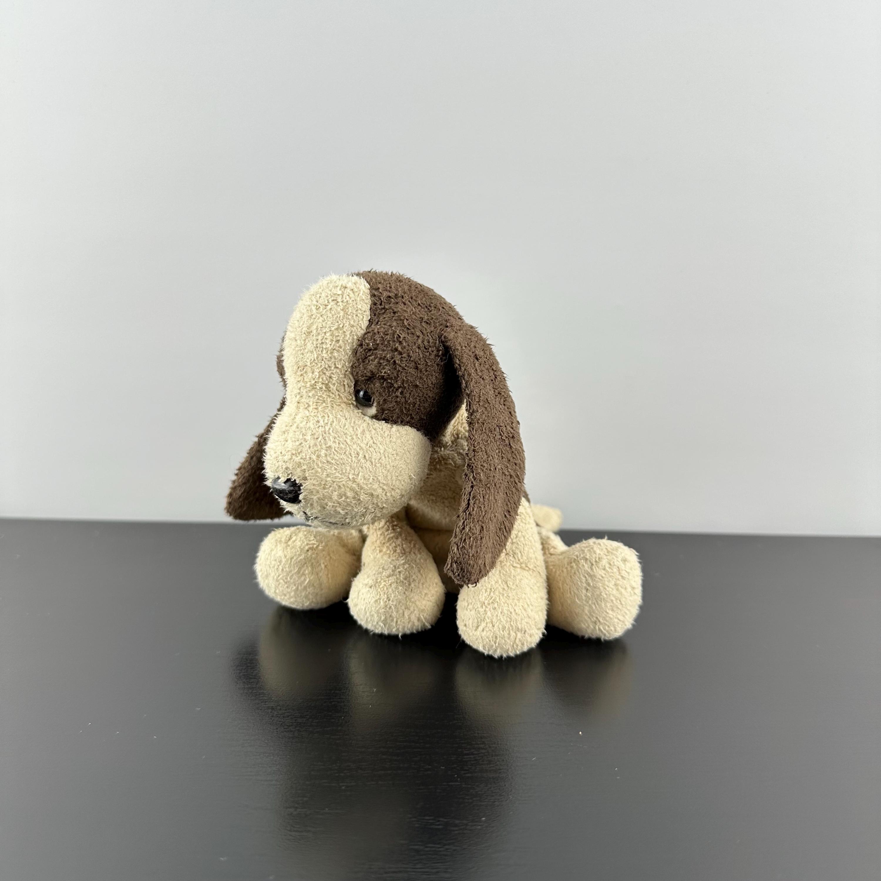 Russ Luv Pets Puddles Dog Brown Plush Bean Bag Beanie 5.5” Vintage