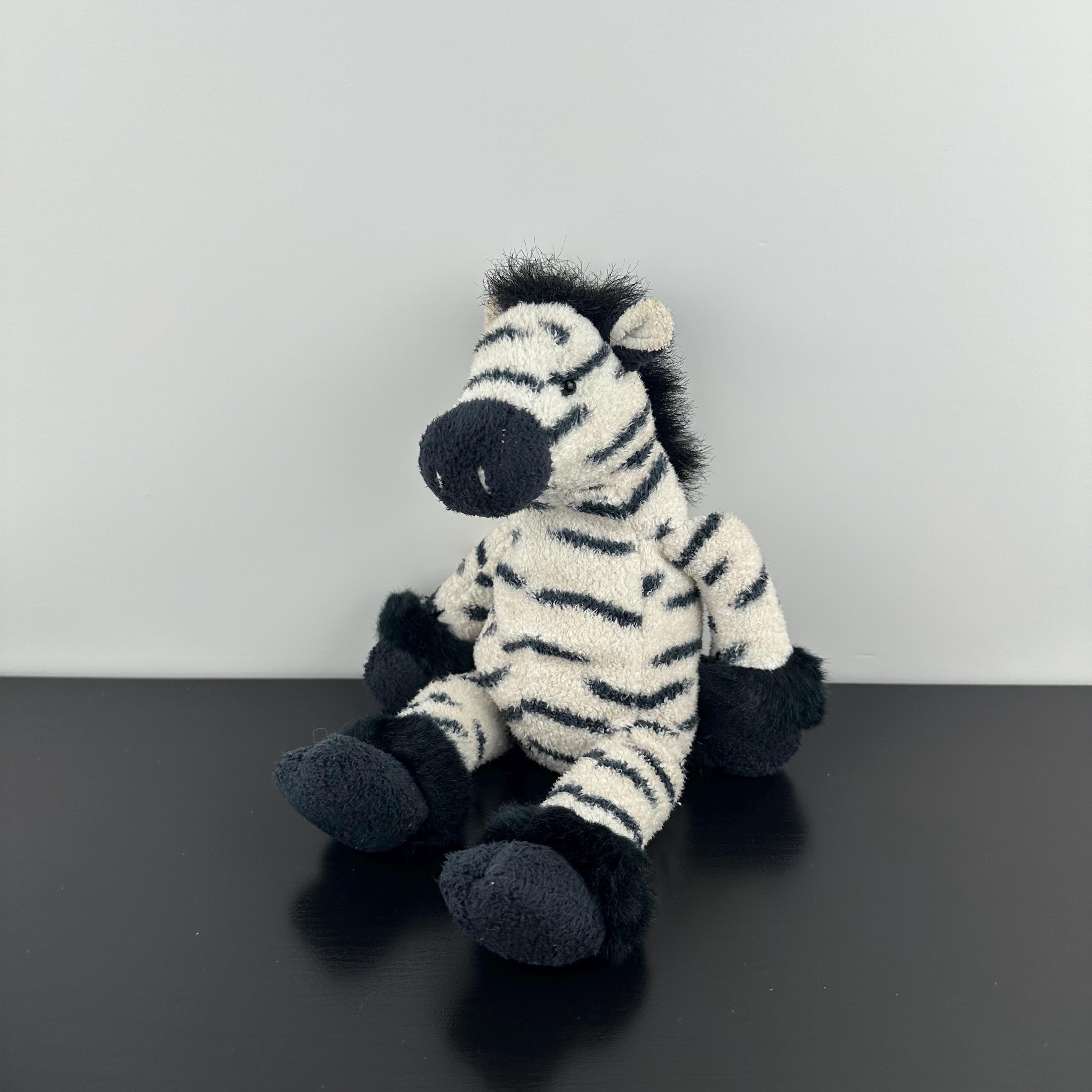 Russ Berrie Luv Pets Shammies Zulu Zebra 9” Black White Striped