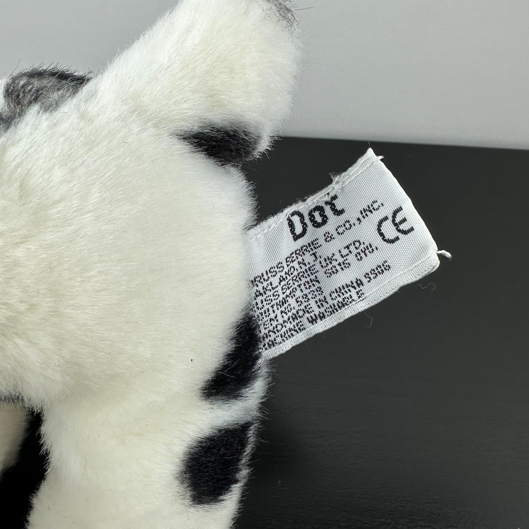 Russ Berrie Dot Dalmatian Dog 6” Black White Puppy Plush Stuffed