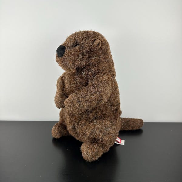 Douglas Cuddle Toys Chuckwood Groundhog 12” #251 Realistic Brown Ground Hog Beaver Plush Stuffed Animal Vintage Collectible
