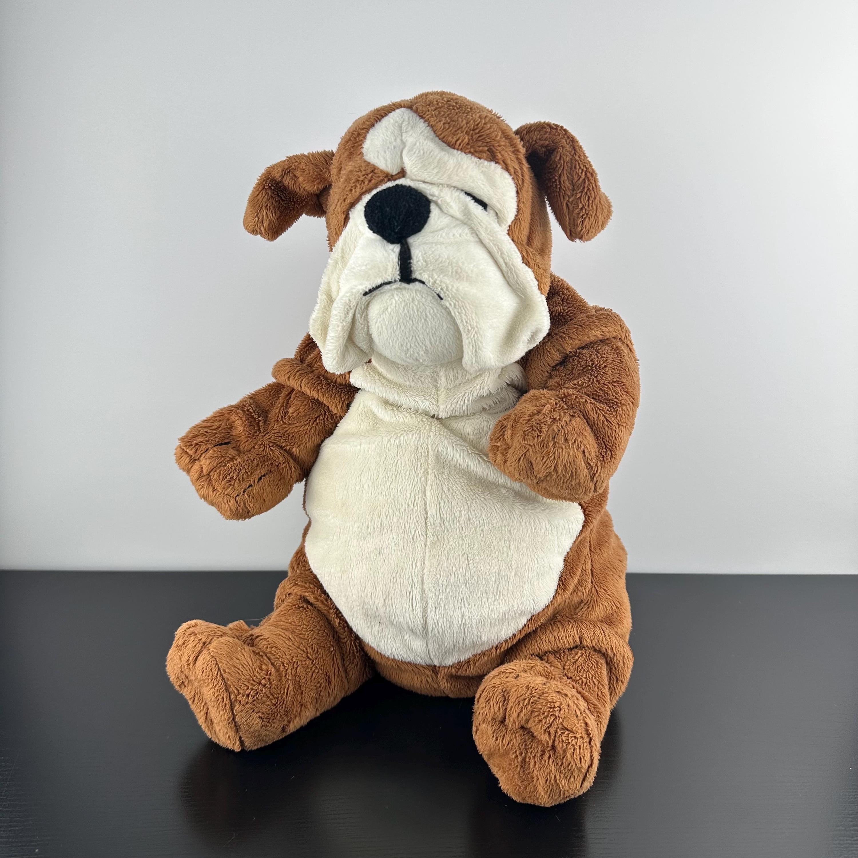 IKEA クラッパー イングリッシュブルドッグ ぬいぐるみ 茶色と白の子犬