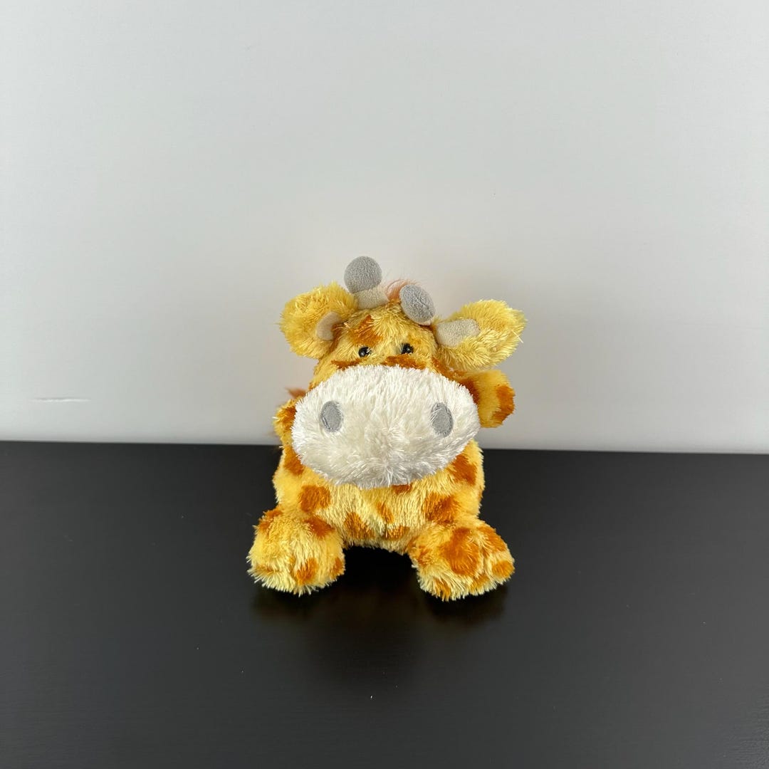 Russ Berrie Buddies James Giraffe Rare 5” #39578 Yellow Brown