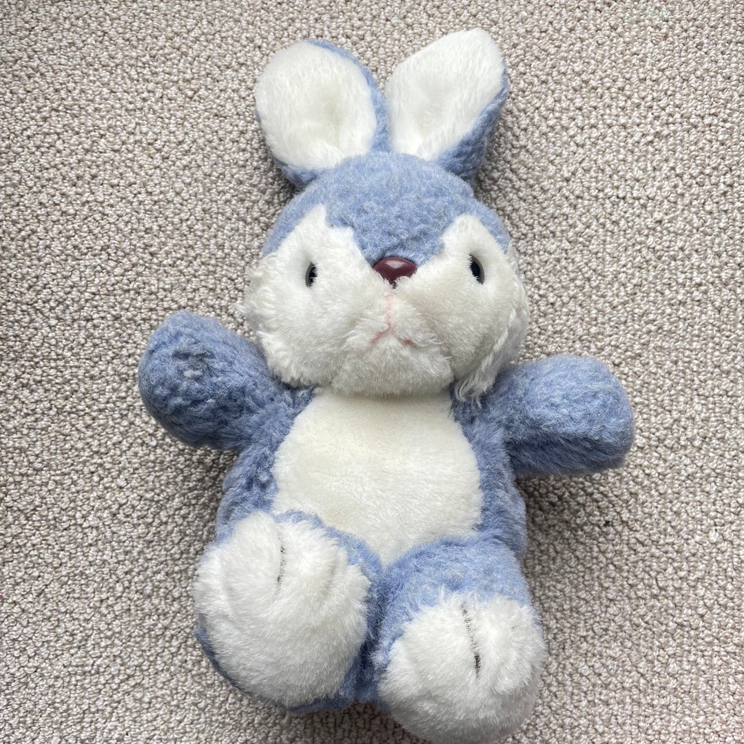 Buy Vintage 1982 Blue and White Stuffed Animal Plush Bunny Rabbit AMC Super  Rare 80s Online in India