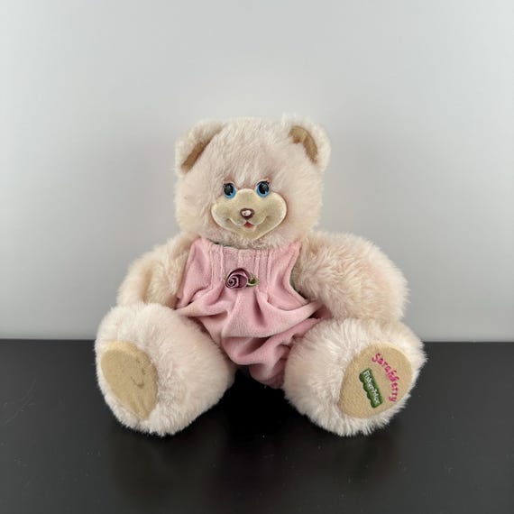 Vintage 1998 Fisher Price Collection Sarahberry Pink Bear Plush