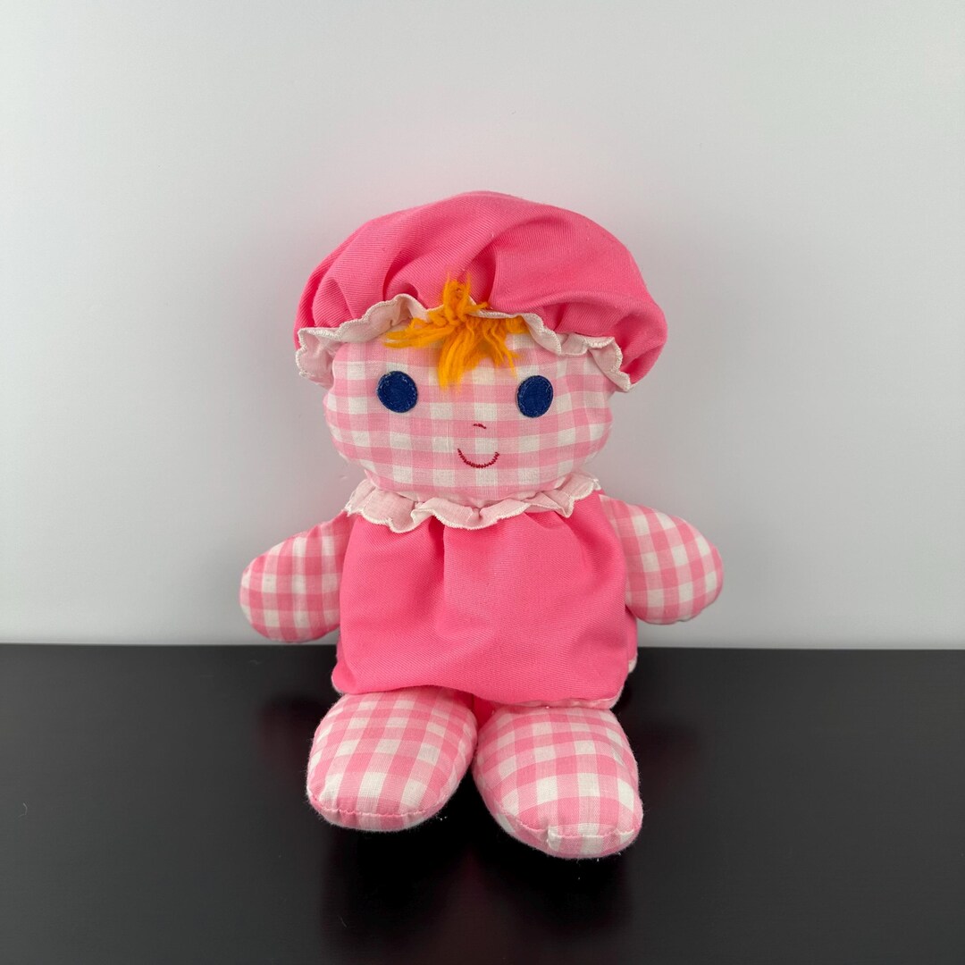 Vieille Peluche Fisher Price Vintage 1975, Poupée De Chiffon Réf 420