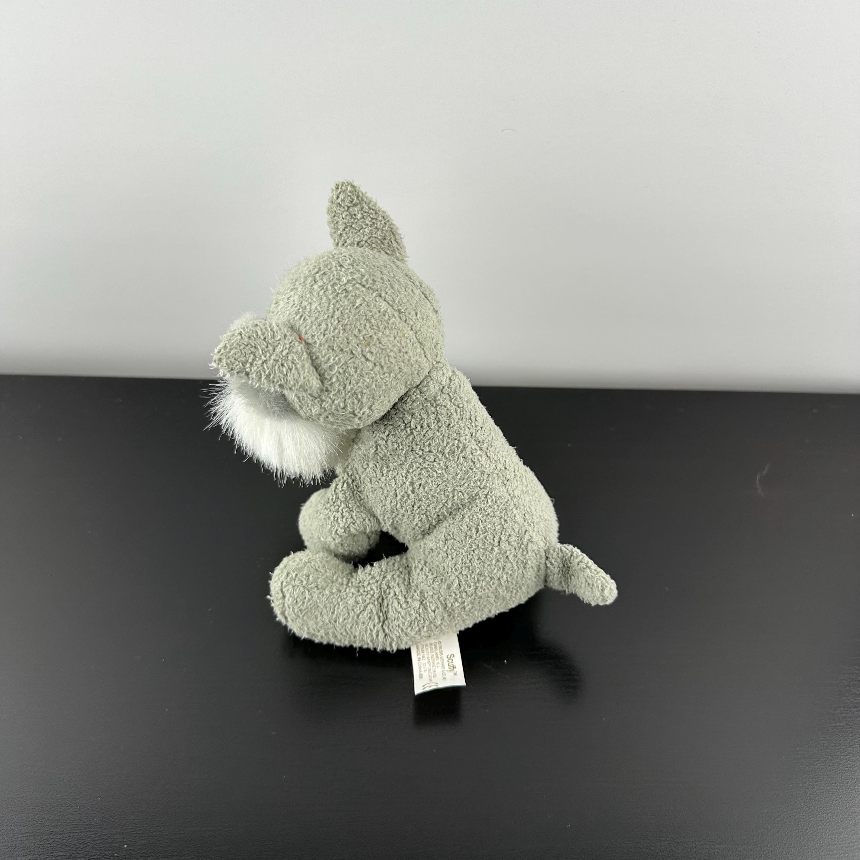 Russ Luv Pets Scuffy Schnauzer Dog Grey Gray Plush Bean Bag Mini