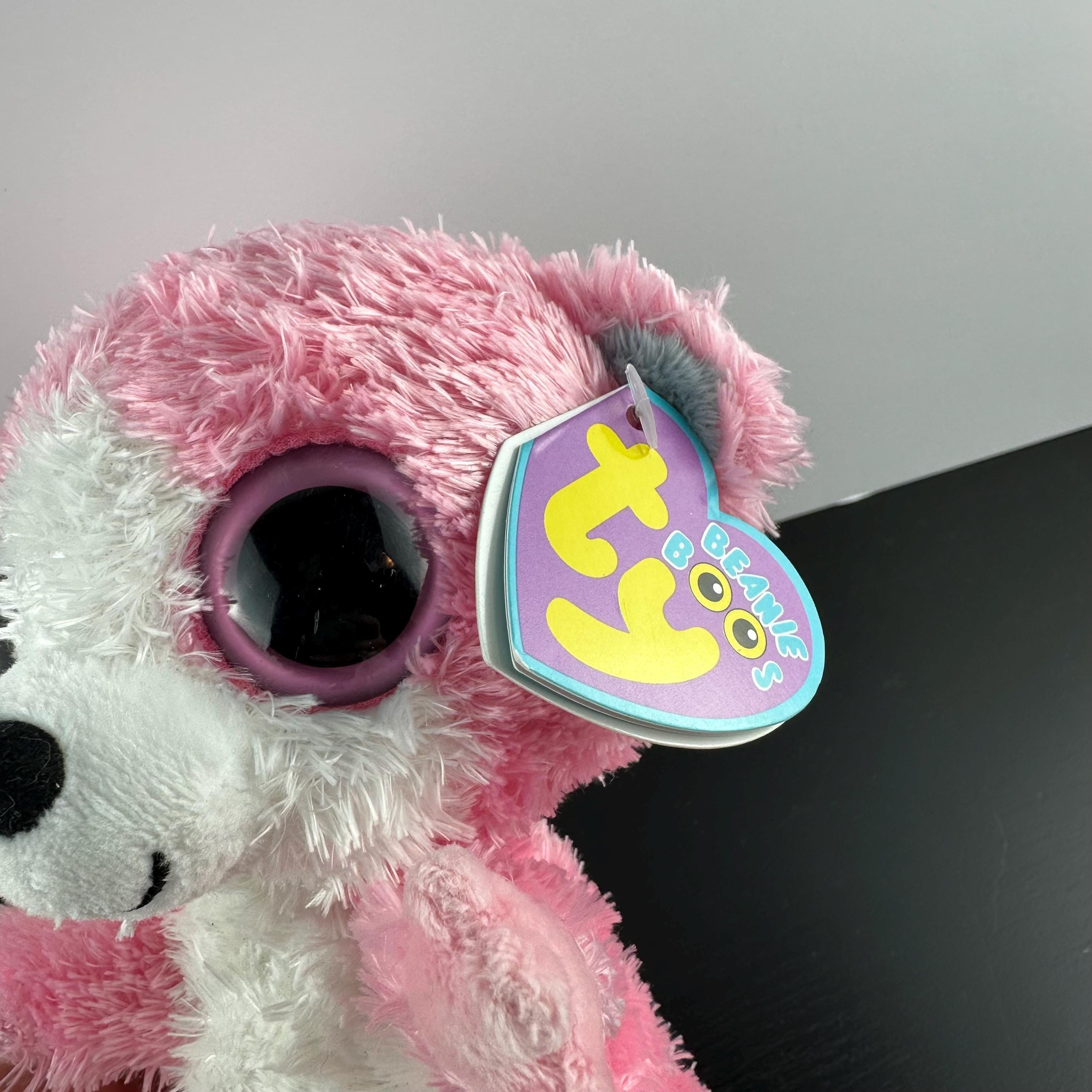 TY Beanie Boo BUBBLEGUM the Pink Lemur 6