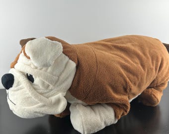 IKEA クラッパー イングリッシュブルドッグ ぬいぐるみ 茶色と白の子犬