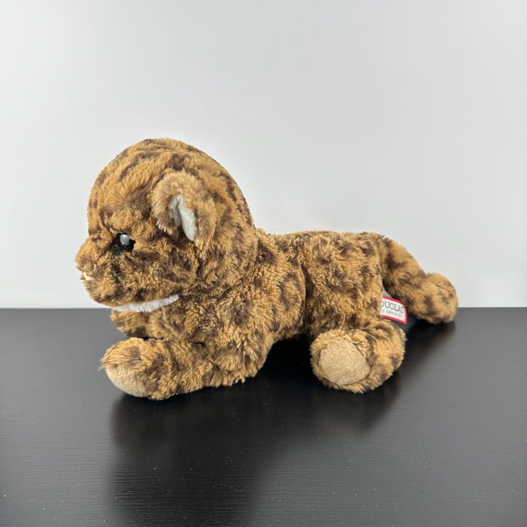 Douglas Cuddle Toy Lottie Leopard 12” #4645 Realistic Golden Brown ...