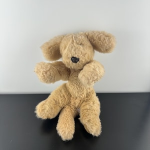 Vintage 1985 Gund Muttsy Plush Puppy Dog Tan Stuffed Animal Lovey 12” EUC 80s Realistic Cuddly Doggy