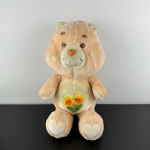 Vintage 1983 Kenner Care Bears Friend Ours Tournesol 13" Peluche Animal En Peluche Des Années 80