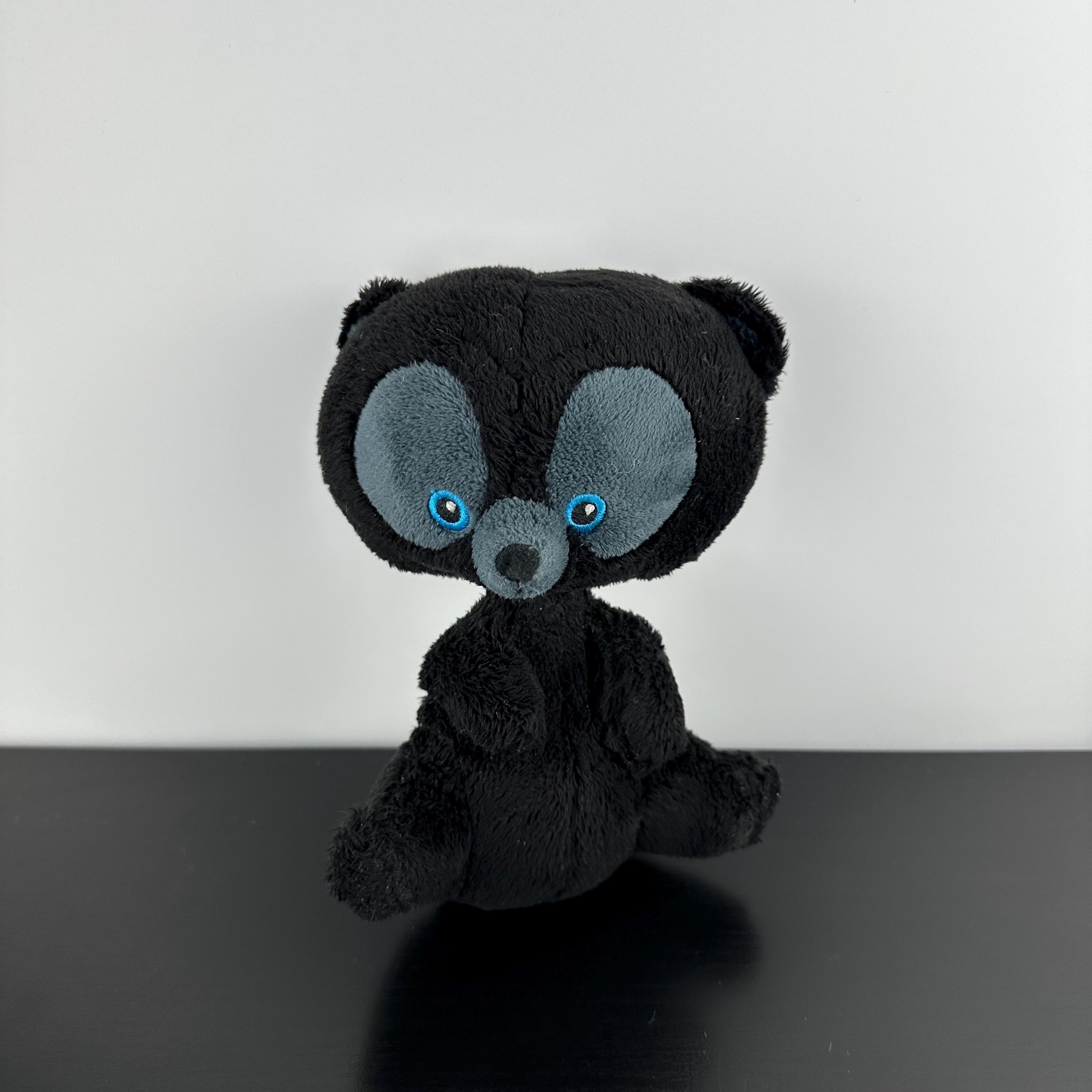 Brave Harris Black Bear Cub 7” Blue Eyes Plush Stuffed Animal