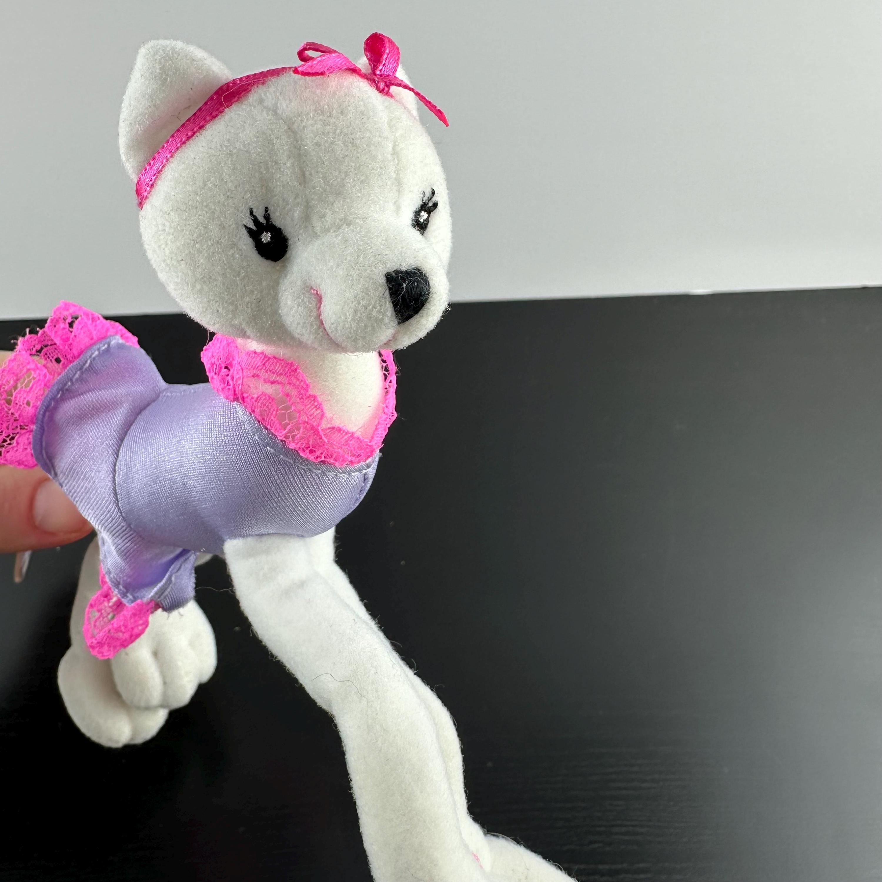 Lot De 3 Peluches Barbie Pose Me Pet – Vintage Années 2000 – Chiots Et Chats – H18 Cm