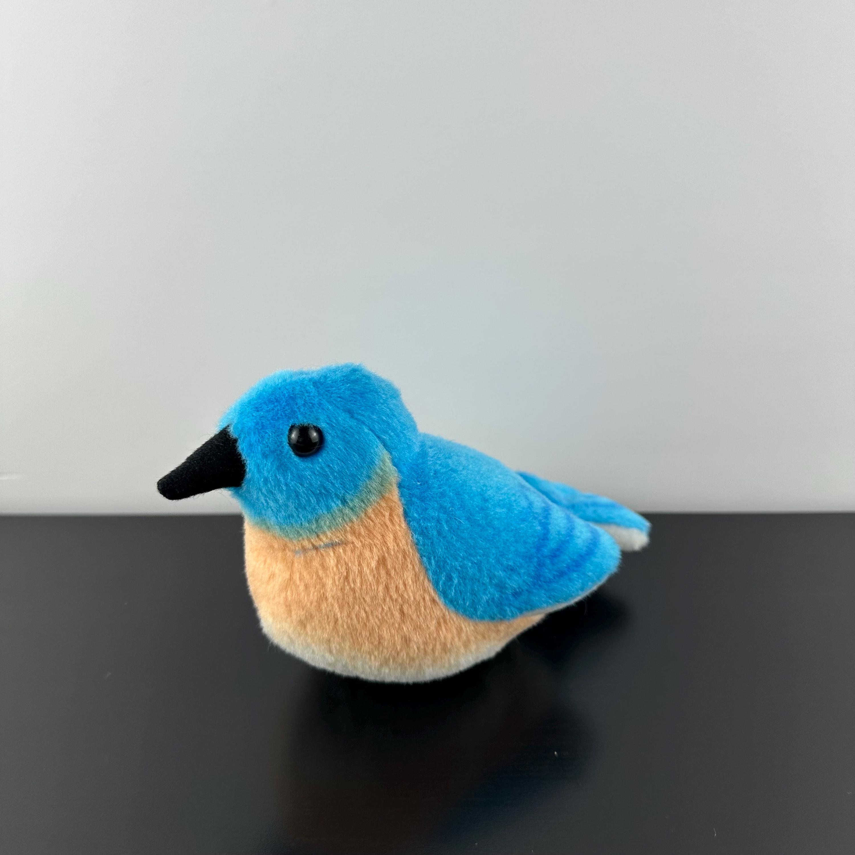 Wild Republic K&M Audubon Eastern Bluebird Plush Bird Sound Works