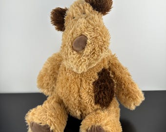 Gund 1982 Vintage Smooch Brown Chocolate Dark Puppy Dog 12” Rope