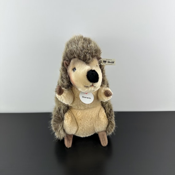 Steiff Darwin Hedgehog Plush Stuffed Animal 9” Vintage Brand - Etsy