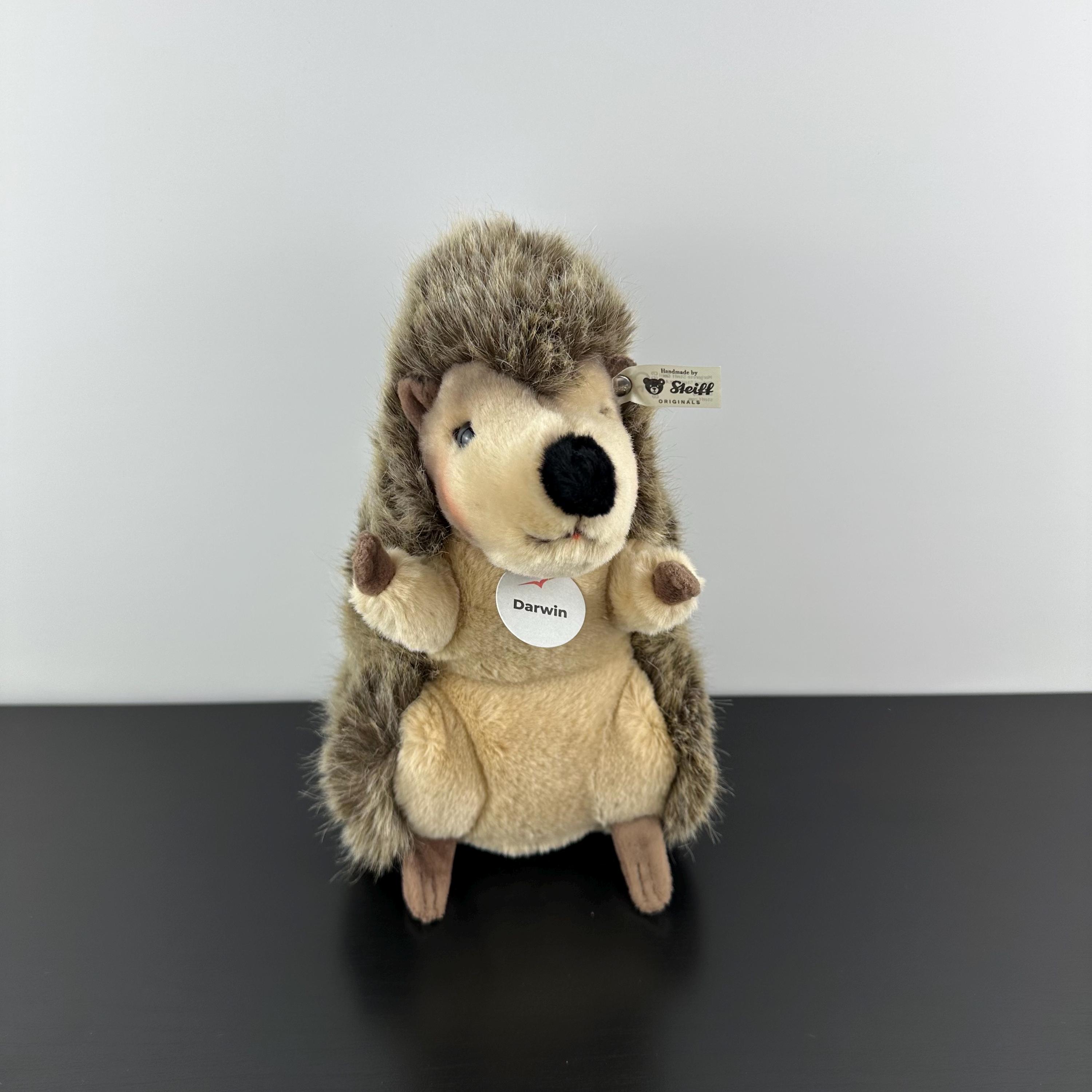 Steiff Darwin Hedgehog Plush Stuffed Animal 9” Vintage Brand - Etsy
