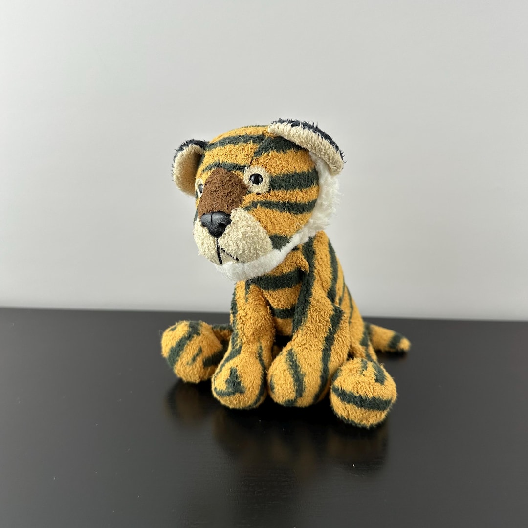 L.L. Bean ぬいぐるみとブーツセット　レア Russ Luv Pets Thor Tiger Plush Bean Bag Chamois Beanie RARE 5