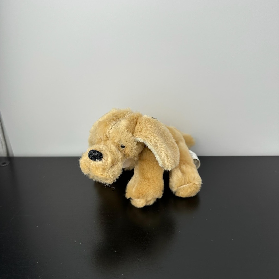 H4392　SOFT SPOT GRADUATION PUPPIES　GANZ Ganz Rare Vintage Soft Spots Wrinkles Puppy 7” H5207 Golden Brown