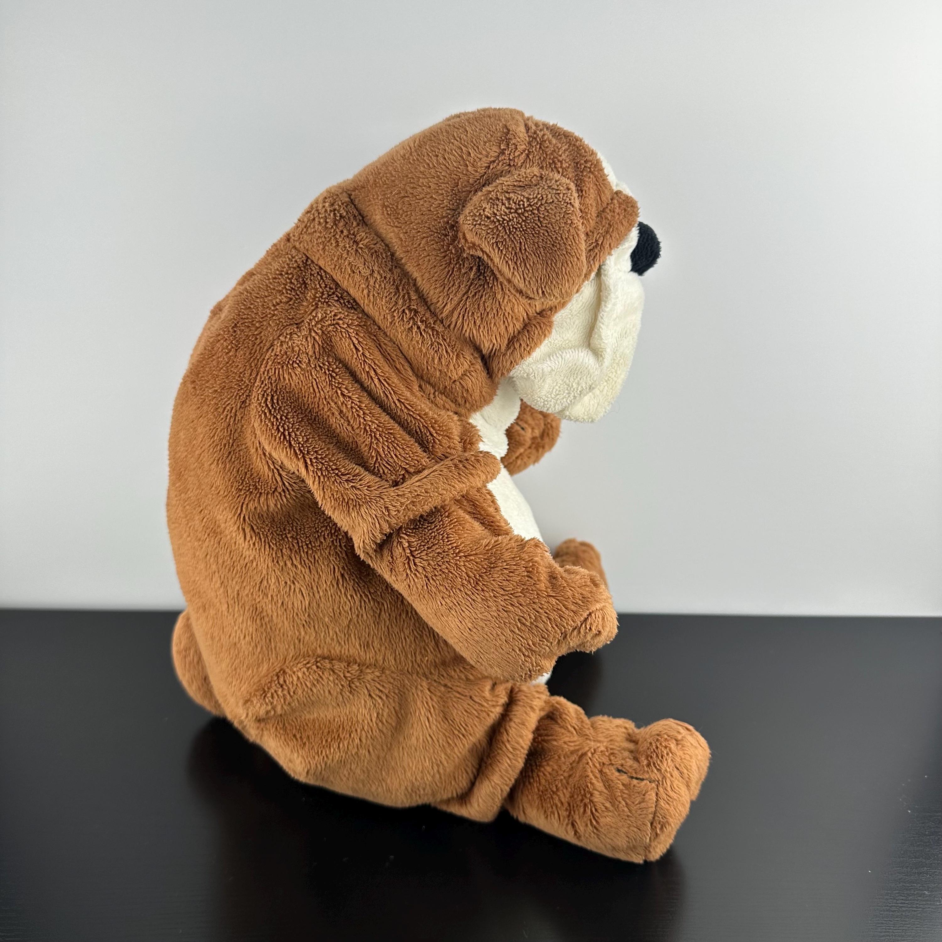 IKEA クラッパー イングリッシュブルドッグ ぬいぐるみ 茶色と白の子犬