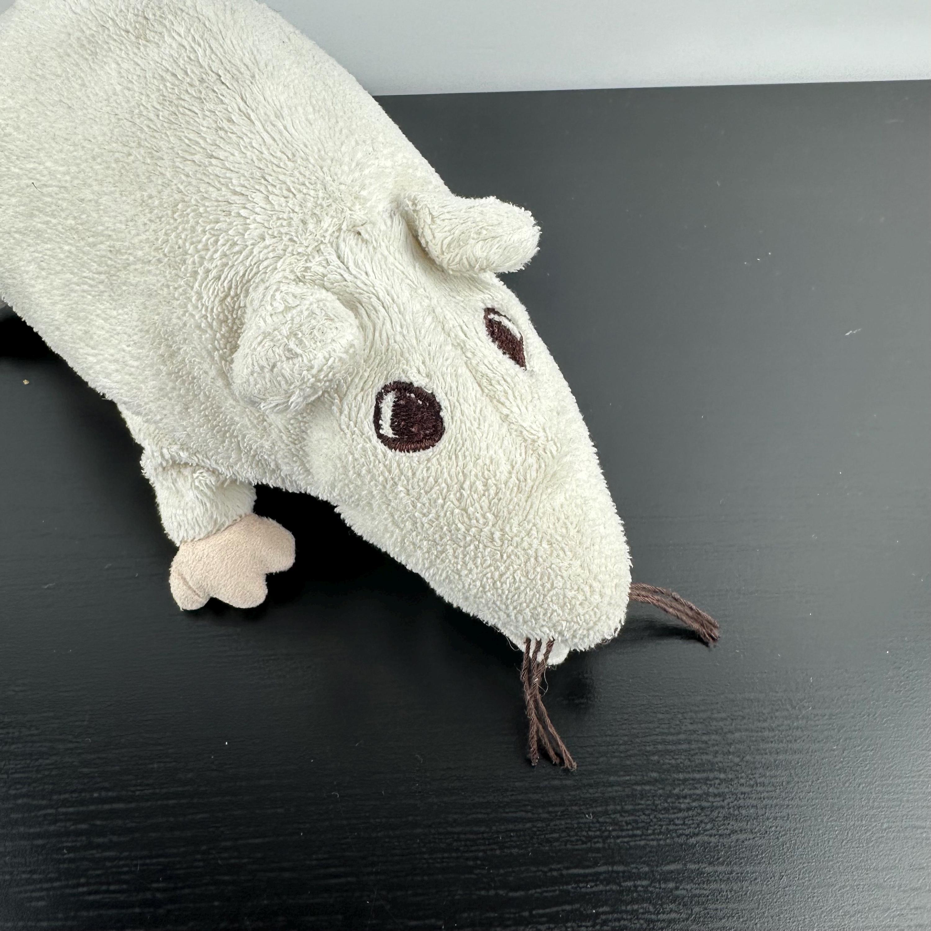 IKEA ぬいぐるみ ホワイト Minnen Ratta ネズミ げっ歯類 ぬいぐるみ