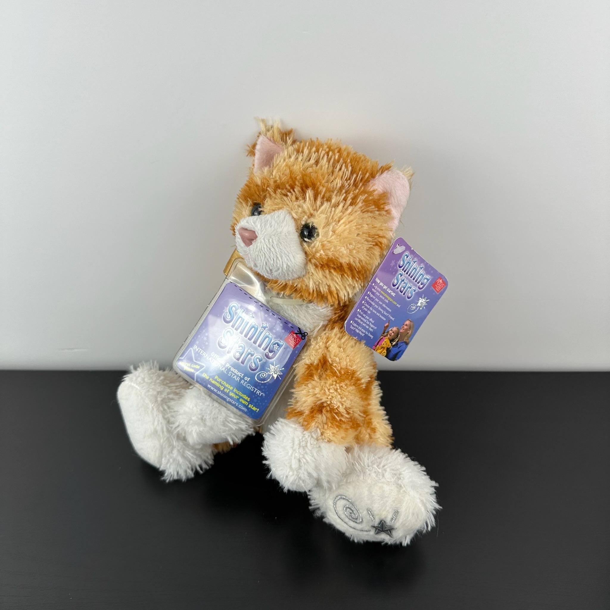 Russ Berrie Shining Stars Orange Ginger Tabby Kitty Cat 10