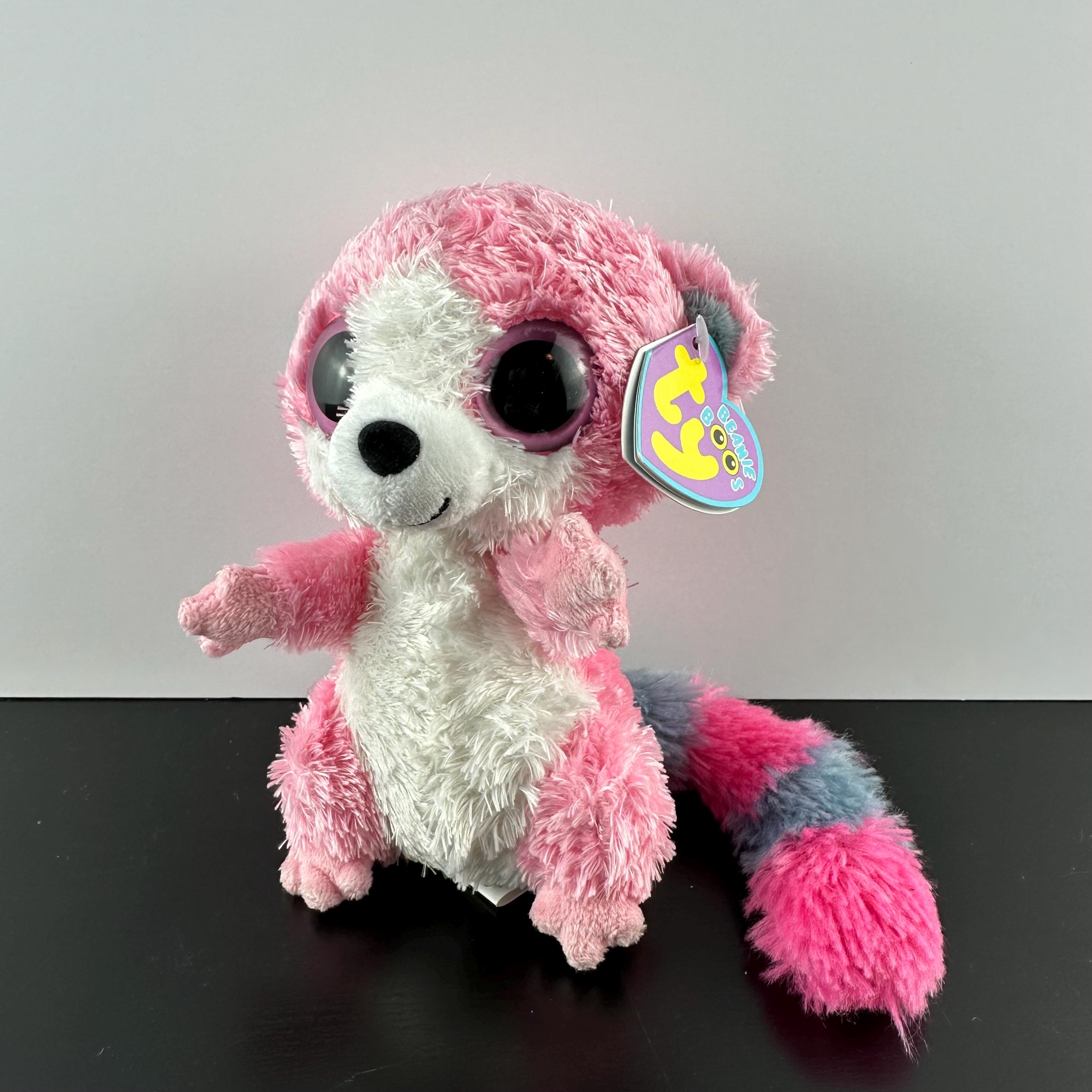 TY Beanie Boo BUBBLEGUM the Pink Lemur 6