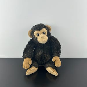 Gund Jeepers Peepers Blackjack Jr 9” #31088 Brun Apa Schimpans Plysch Gosedjur Vintage Samlarobjekt