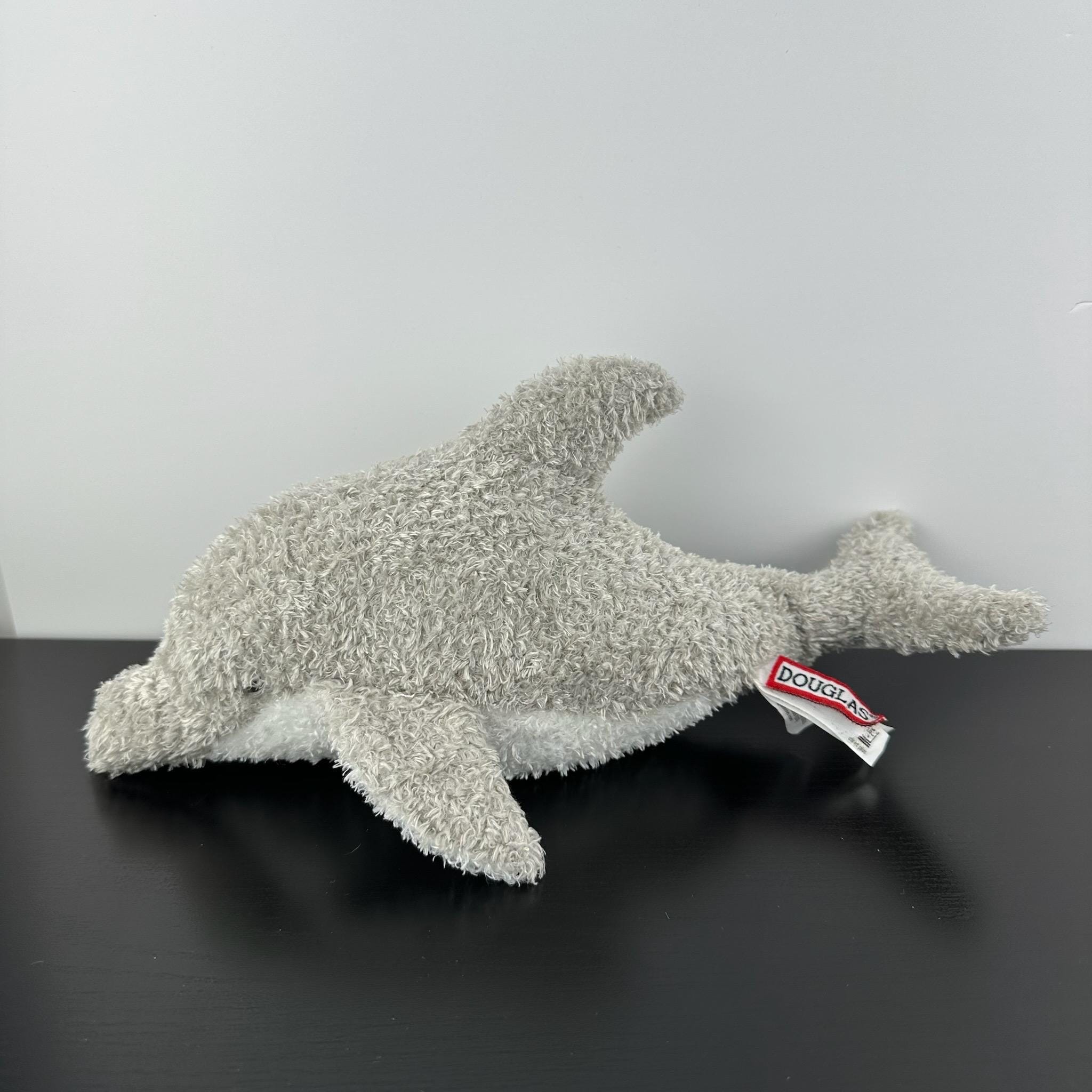 Douglas Cuddle Toy Denny Dolphin 12” #1720 Realistic Gray White