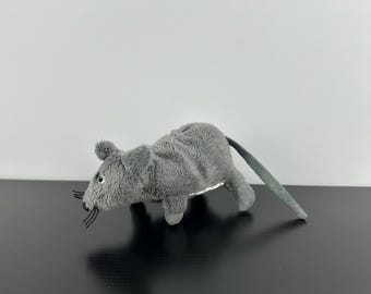  ぬいぐるみ マウス グレー 専用袋付き イケア ゴシグ グレー マウス ラット ぬいぐるみ ソフトトイ 小型 5