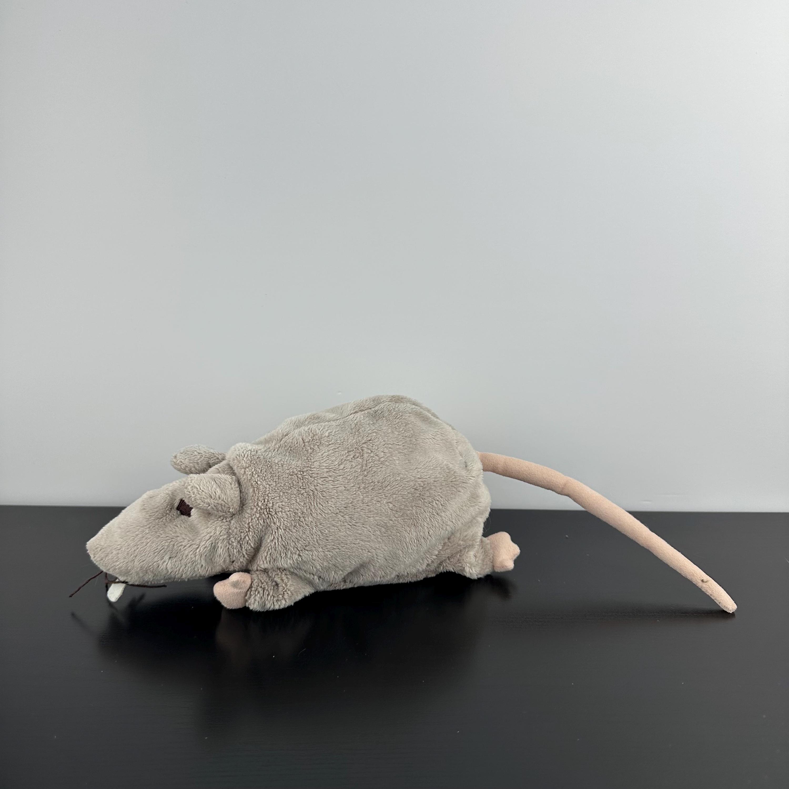 IKEA ぬいぐるみ グレー ミンネン ラッタ ネズミ げっ歯類 ぬいぐるみ