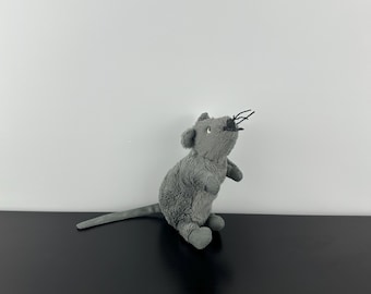 Ikea Gosig Grey Mouse Rat Plush Stuffed Animal Soft Toy Mice Small 5" Dog RARE Discontinued Vintage