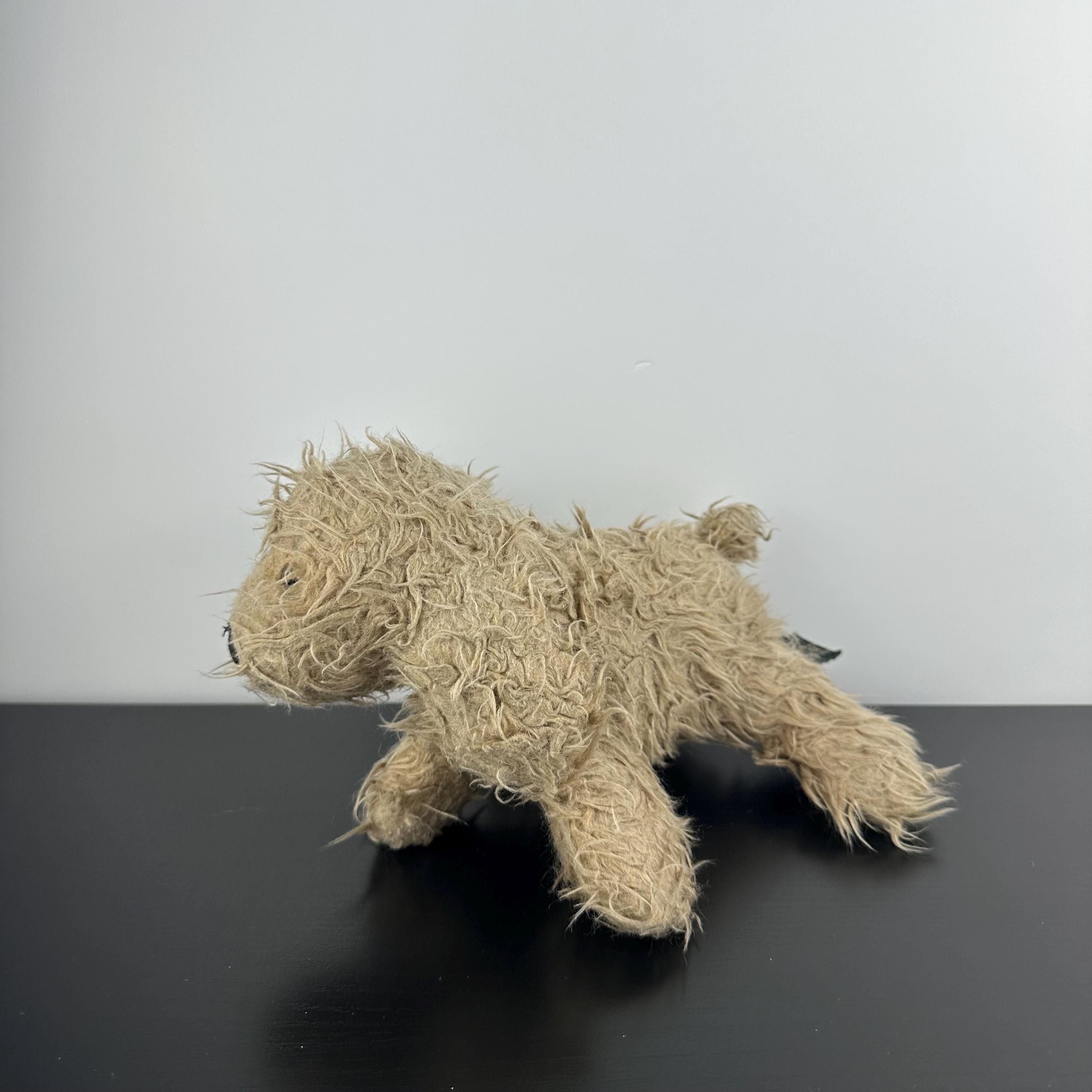 Russ Berrie Heartfelt Fluppy Puppy Dog 8” Golden Brown Shaggy