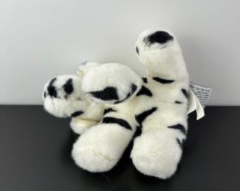 Russ Berrie Dot Dalmatian Dog 6” Black White Puppy Plush Stuffed