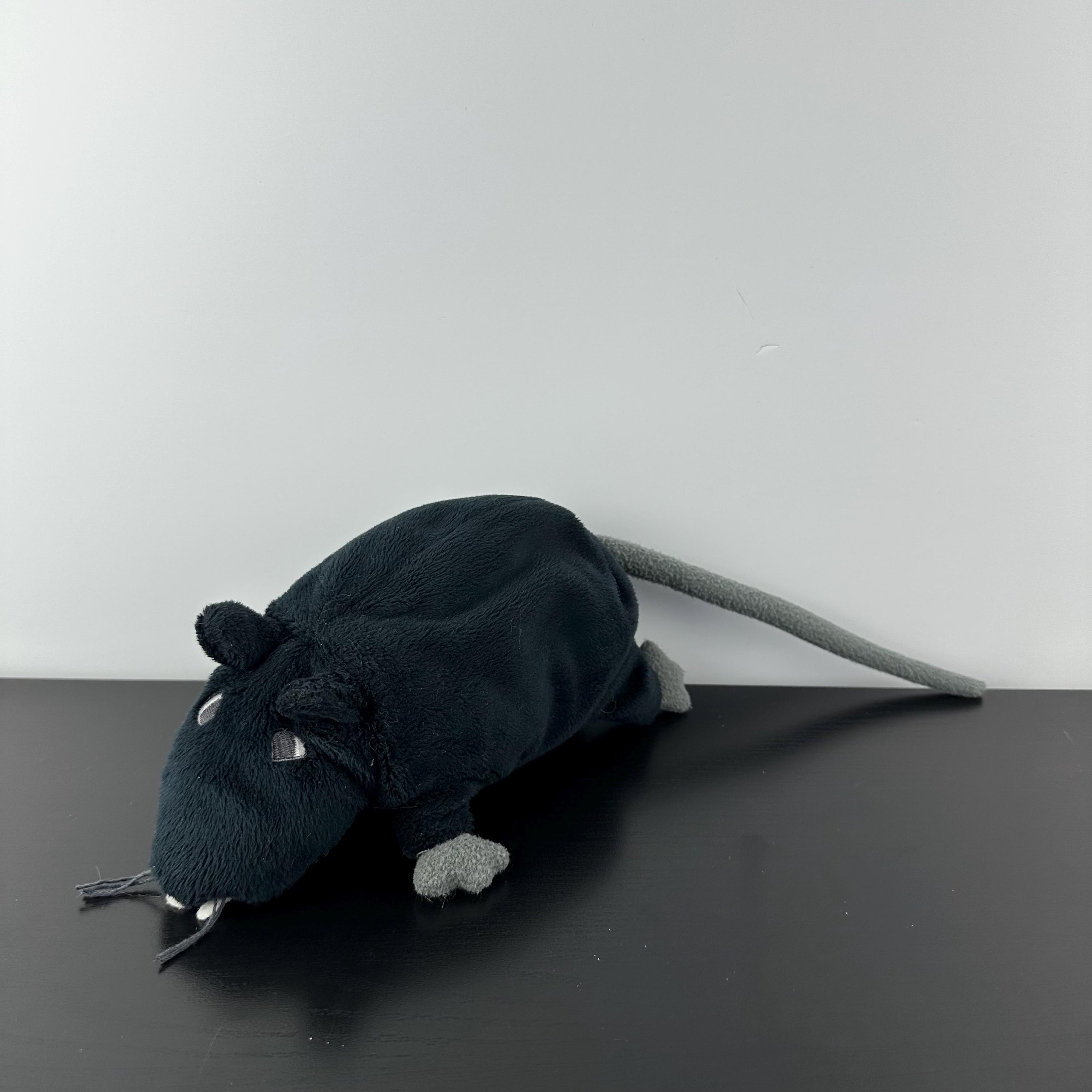 IKEA ぬいぐるみ ブラック Minnen Ratta ネズミ げっ歯類 ぬいぐるみ