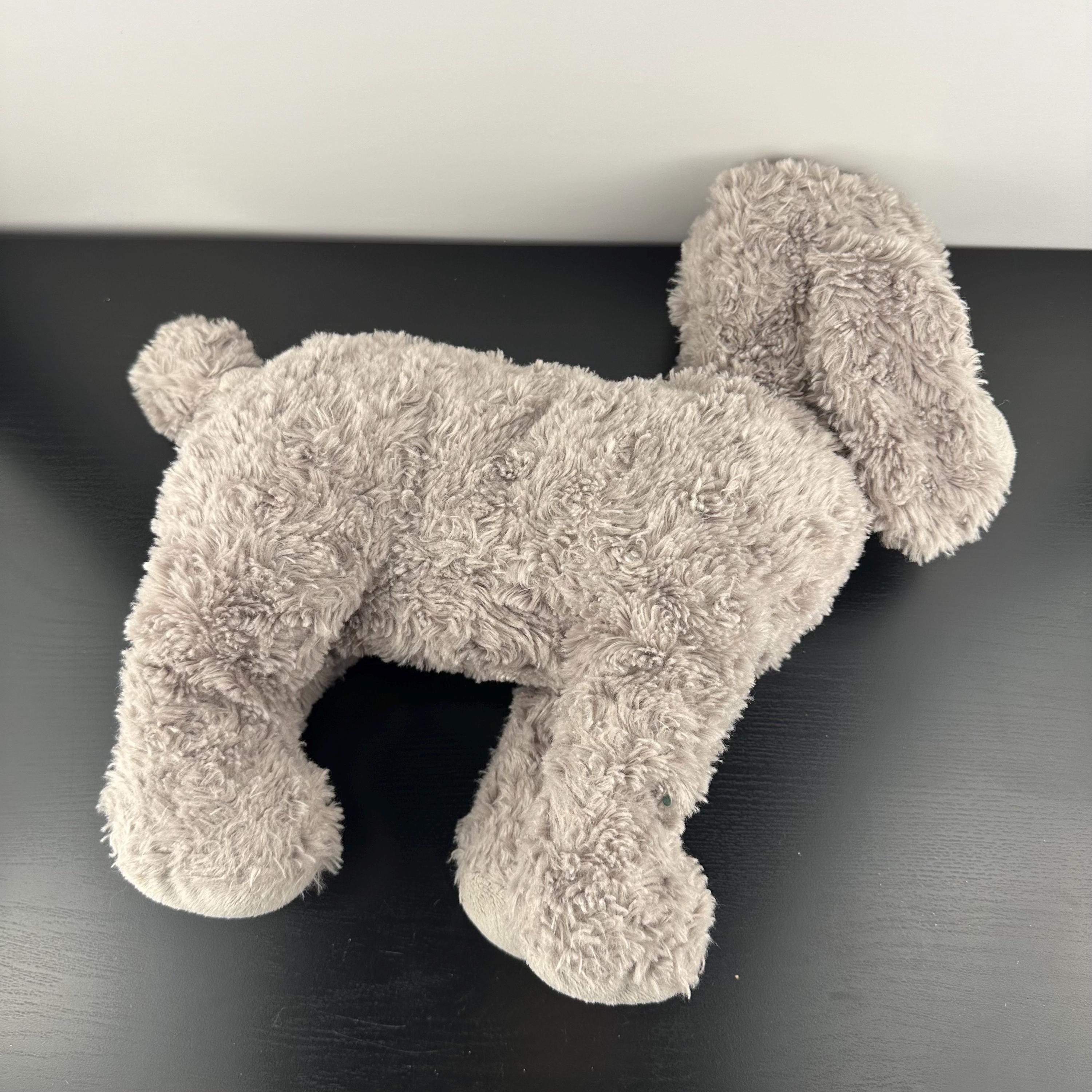 Ikea Gosig Pudel Grey Poodle Puppy Dog Soft Toy Floppy Stuffed